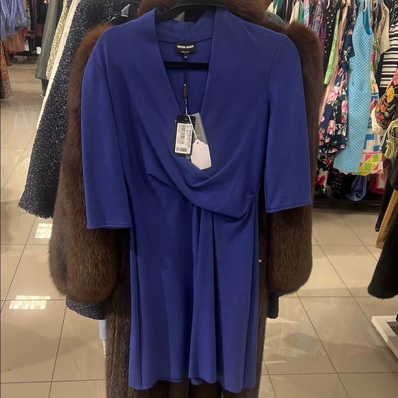 Giorgio armani purple dress new with tags size 40